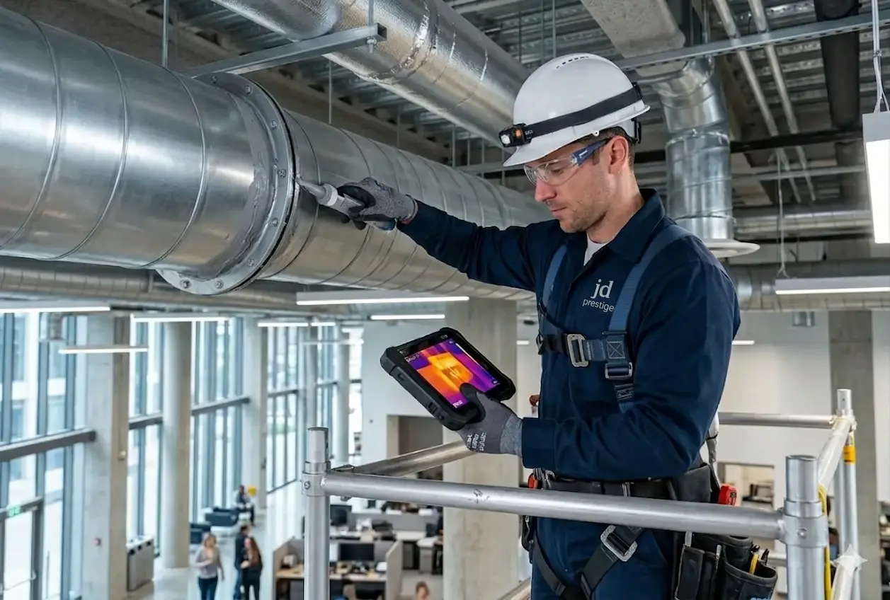 Étanchéisation conduits d'air CVCA — JD Prestige Montréal