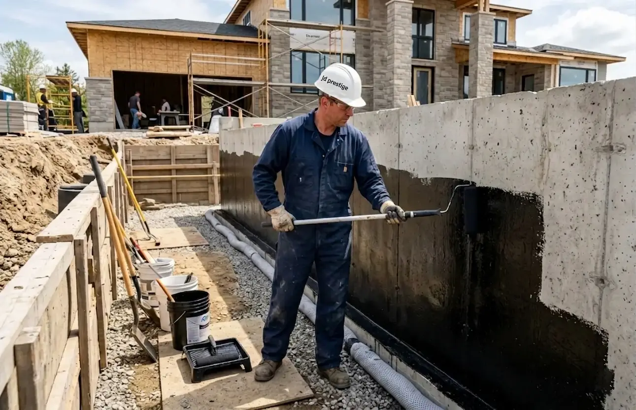 Étanchéisation fondations et sous-sol — JD Prestige Montréal